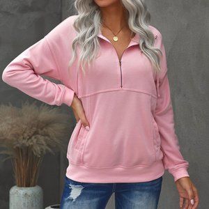 Pink Quarter Zip